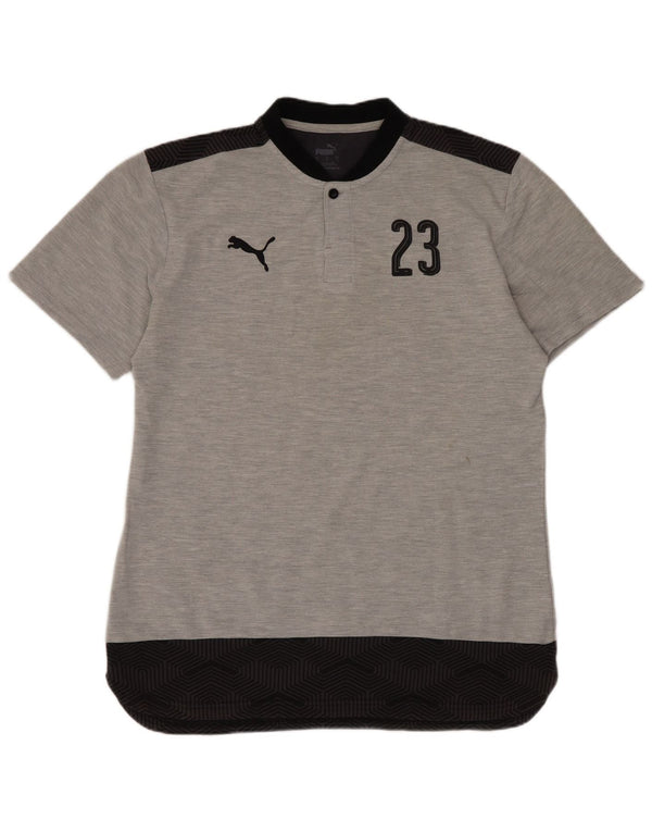 Camiseta masculina Puma SSG Halvestorf/Herkendorf Graphic Top Grande Cinza Esportes