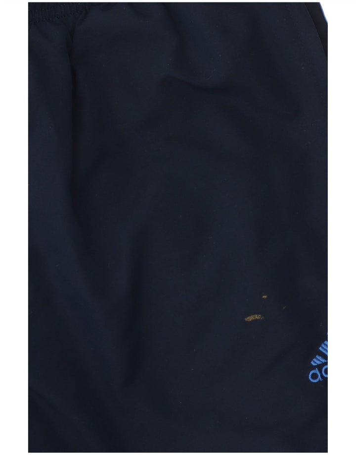 Calça de treino masculina Adidas Joggers grande poliéster azul marinho
