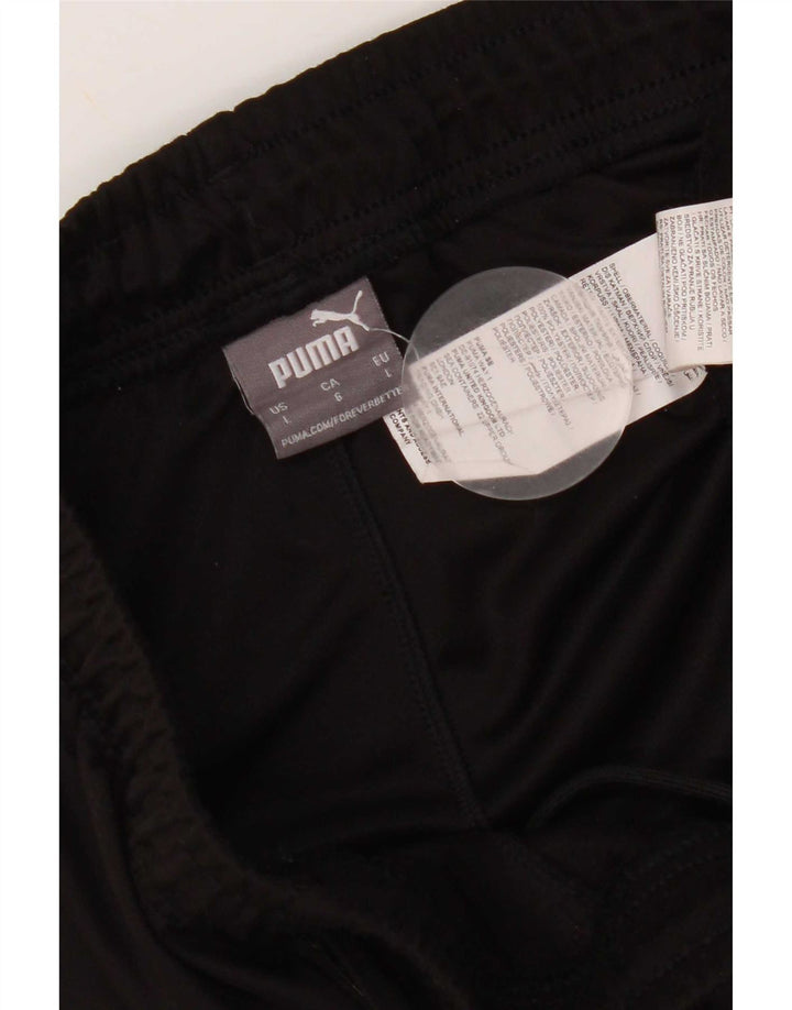 Calça de treino masculina Puma grande poliéster colorblock preto