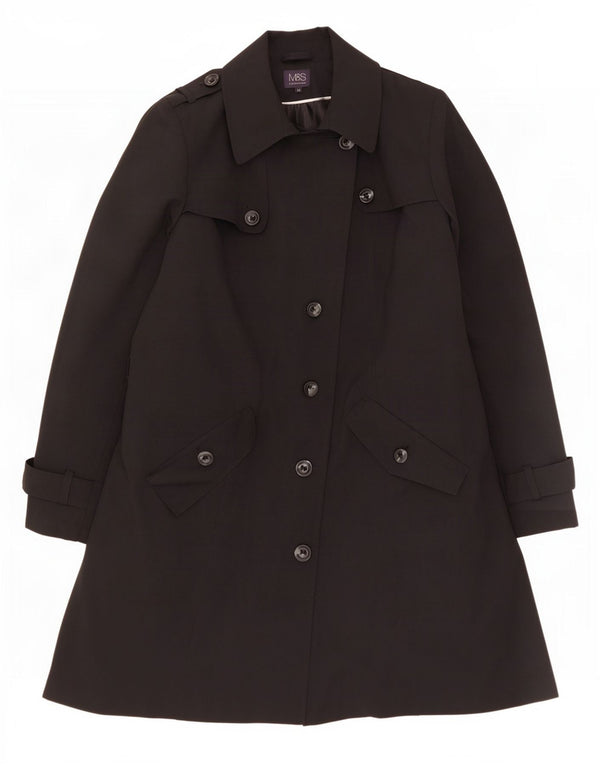 Casaco impermeável feminino Marks & Spencer UK 20 2XL preto poliéster