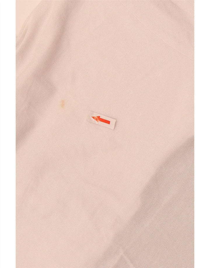 Camisa polo masculina Jack & Jones com estampa gráfica média branca de algodão