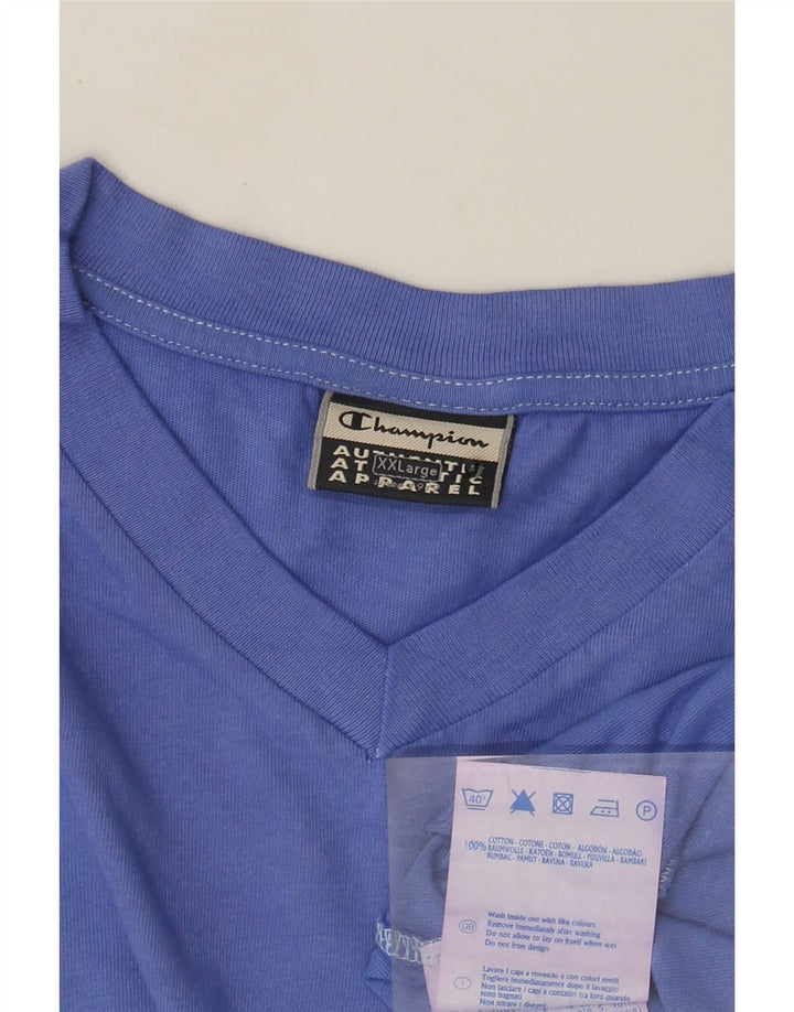 Camiseta masculina Champion Top 2XL Algodão Azul
