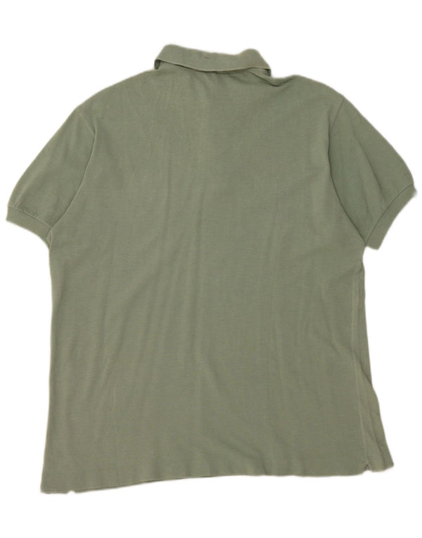 Camisa polo masculina Lacoste tamanho 5 grande algodão verde
