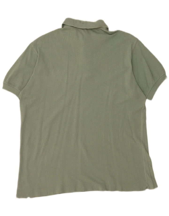 Camisa polo masculina Lacoste tamanho 5 grande algodão verde