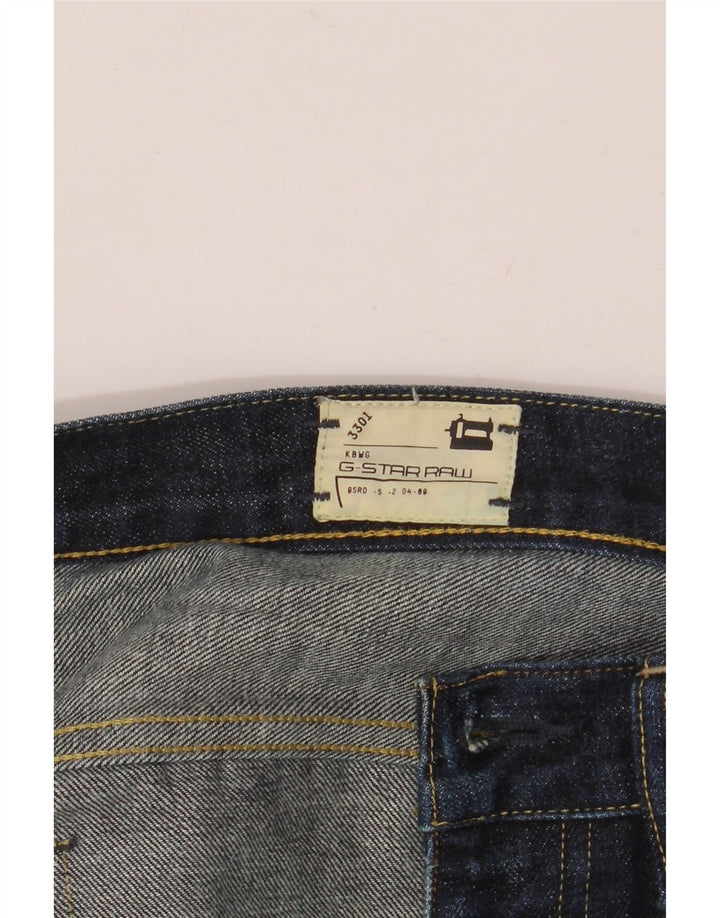 Calça jeans reta masculina G-Star 3301 W34 L34 azul marinho