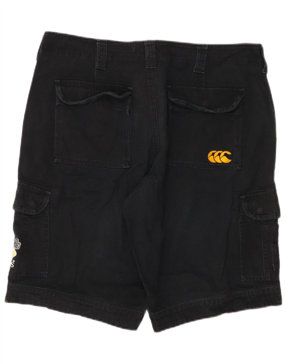 Shorts cargo masculino Canterbury W34 grande algodão azul marinho
