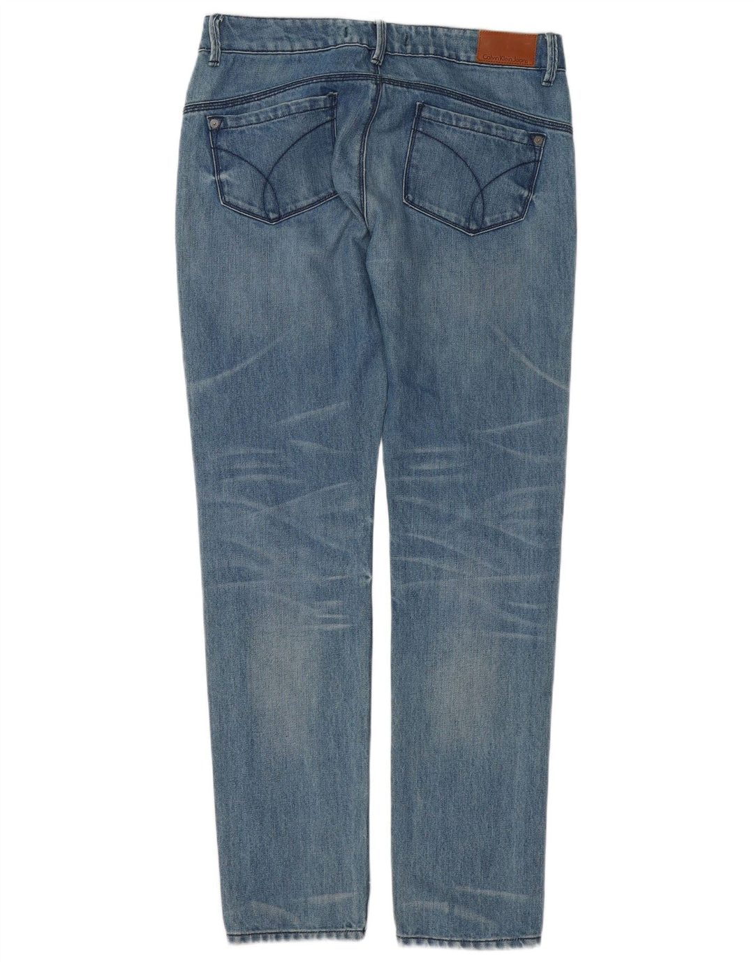 Calça jeans feminina CALVIN KLEIN W31 L32 azul algodão