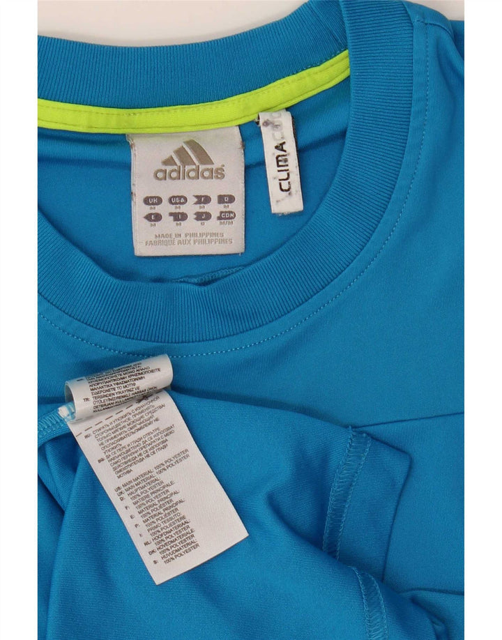 Adidas Masculino Climacool Camiseta Top Médio Azul Poliéster
