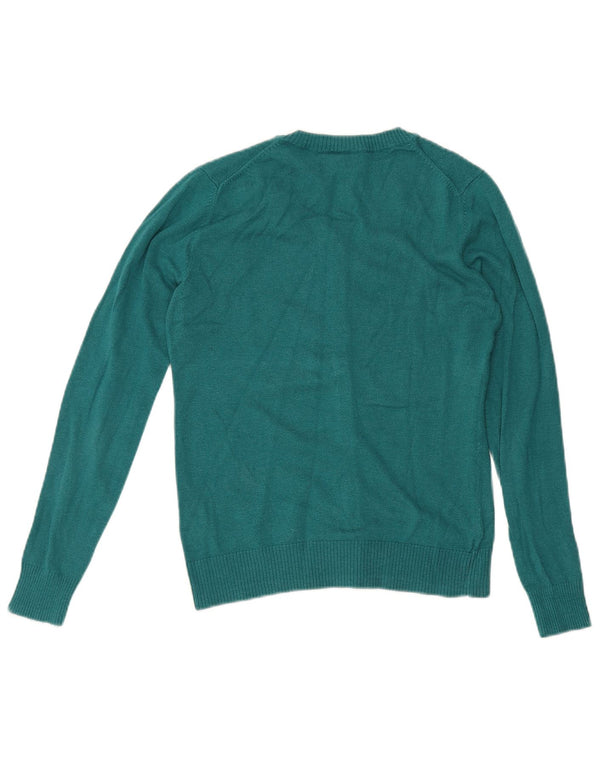 Suéter cardigã feminino Gap Regular Fit Reino Unido 10 algodão verde pequeno