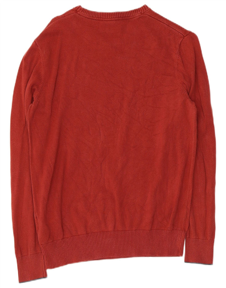 Suéter masculino TIMBERLAND com gola canoa pequeno algodão vermelho