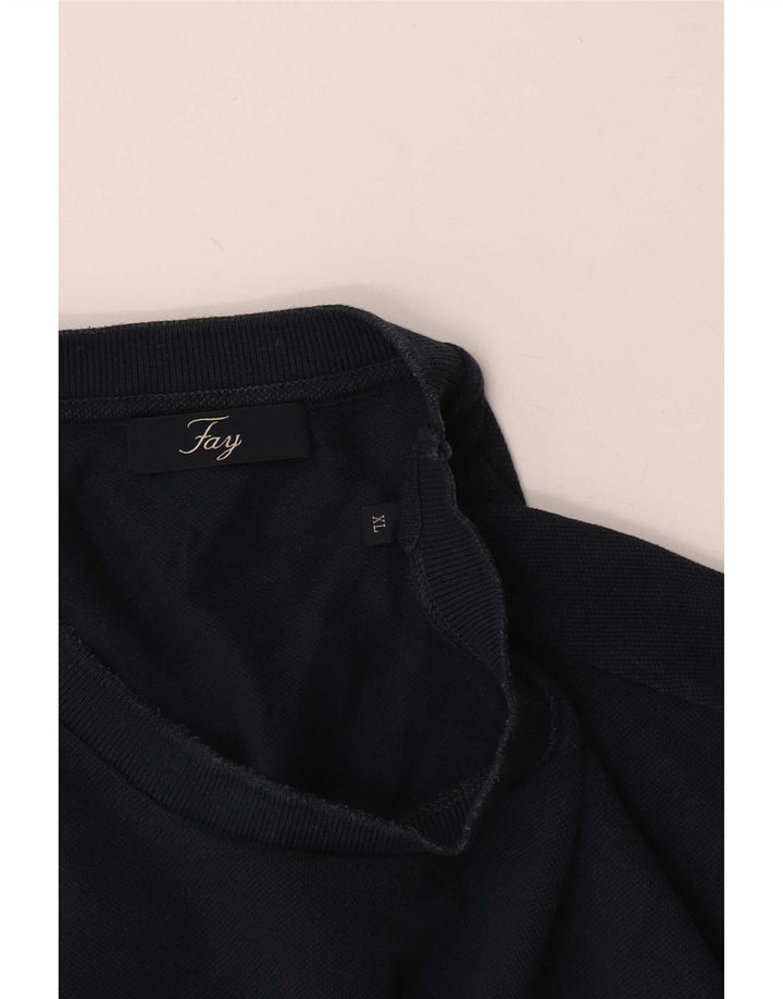 Fay Camiseta Masculina Top XL Azul Marinho Listrado