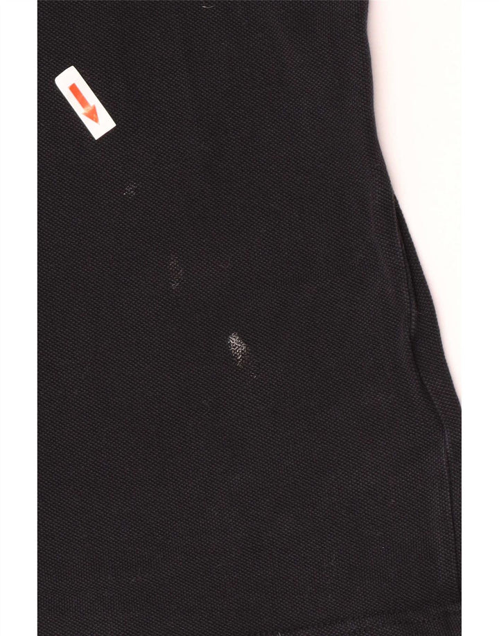 Camisa polo masculina Fred Perry de algodão preto médio