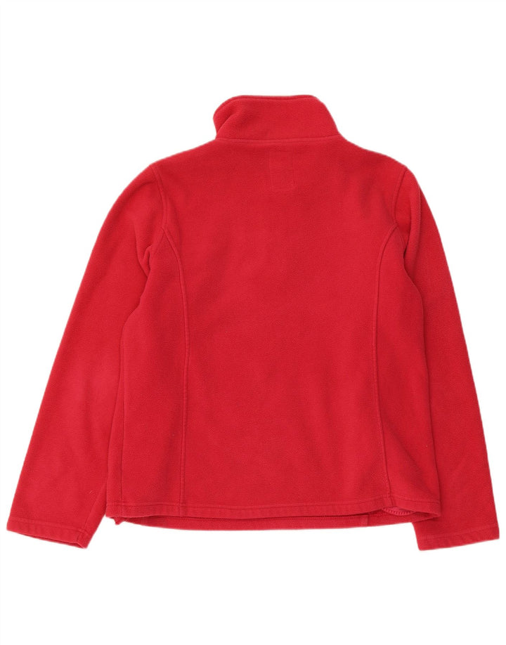 Crew Clothing feminino com zíper e gola em ponte de lã Reino Unido 12 poliéster rosa médio