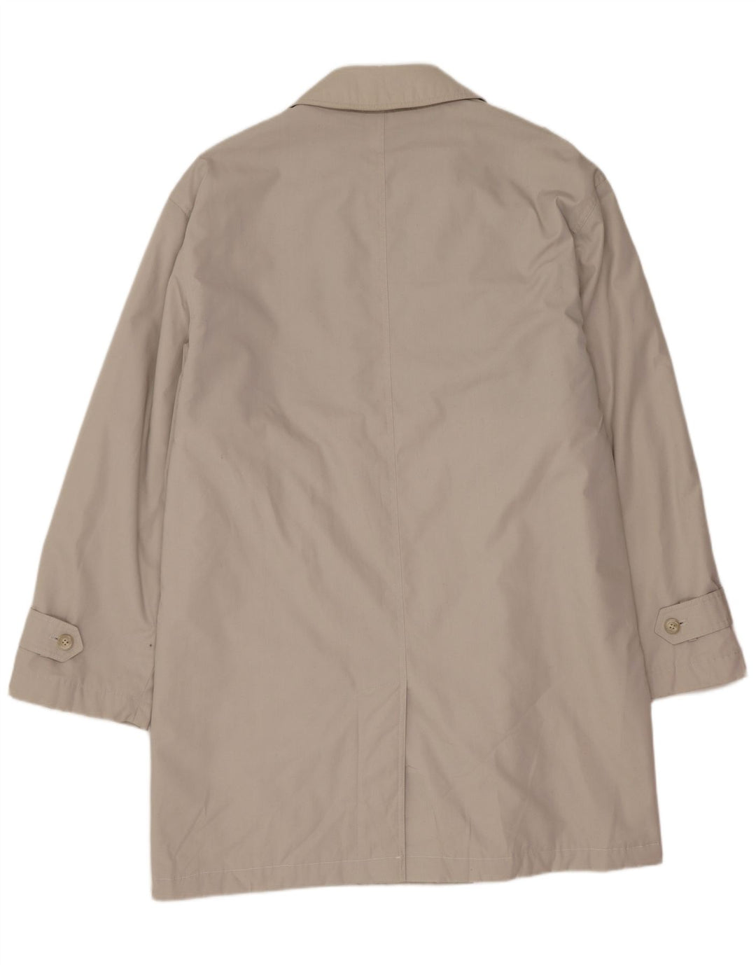 MAISON JACQUES Trench coat masculino solto IT 46 pequeno cinza