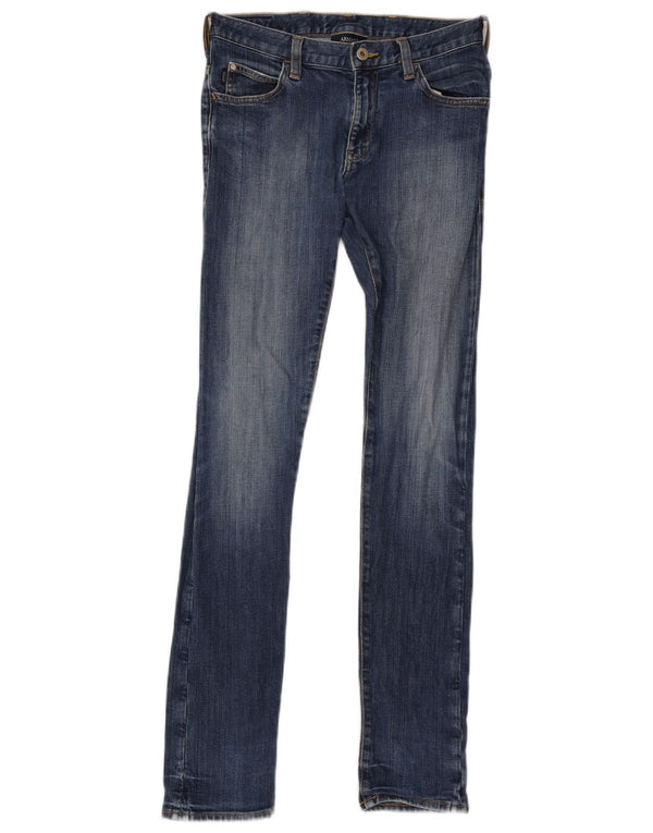 Calça jeans skinny feminina Armani W28 L33 azul algodão