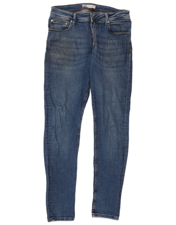 Zara Jeans Skinny Masculino EU 42 Grande W32 L30 Azul