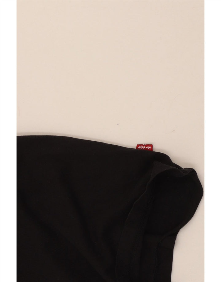 Camiseta feminina gráfica Levi's UK 14 grande preta