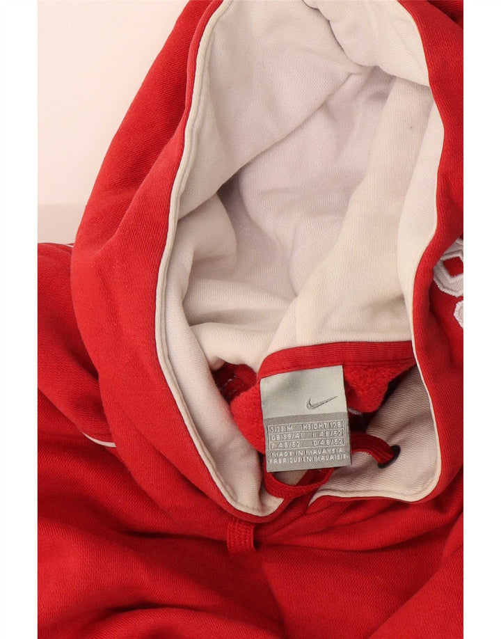 Nike Mens Graphic Hoodie Jumper UK 39/41 Médio Vermelho