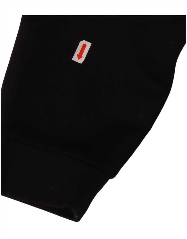 Suéter masculino Nike Dri Fit Zip com capuz médio preto poliéster