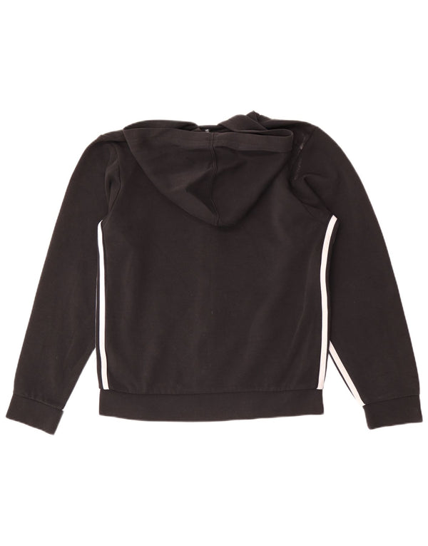 Adidas masculino zip moletom com capuz XS algodão preto