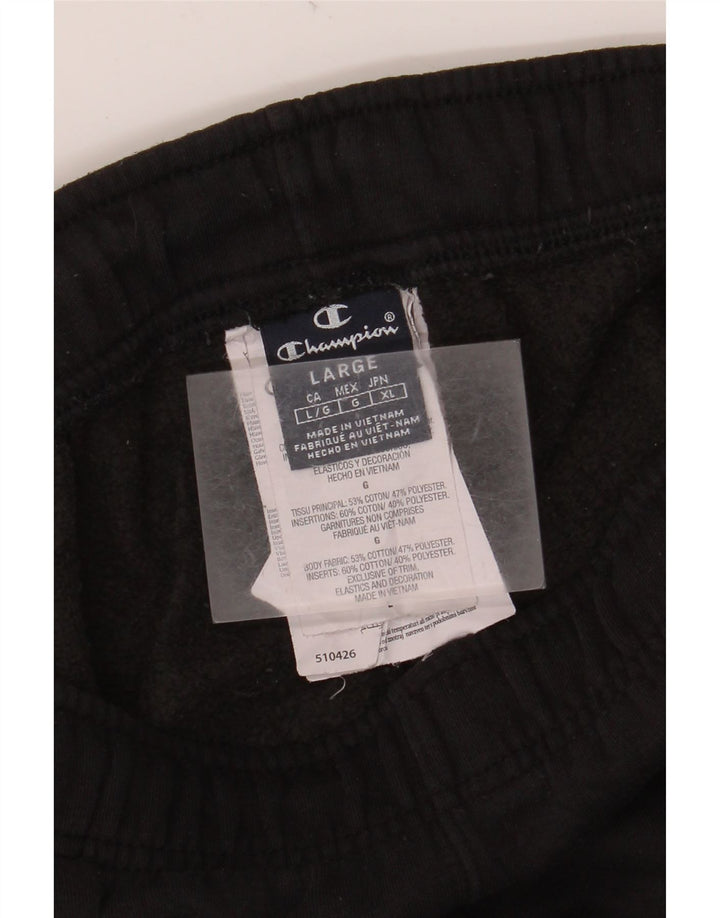 Calça de treino masculina CHAMPION grande algodão preto