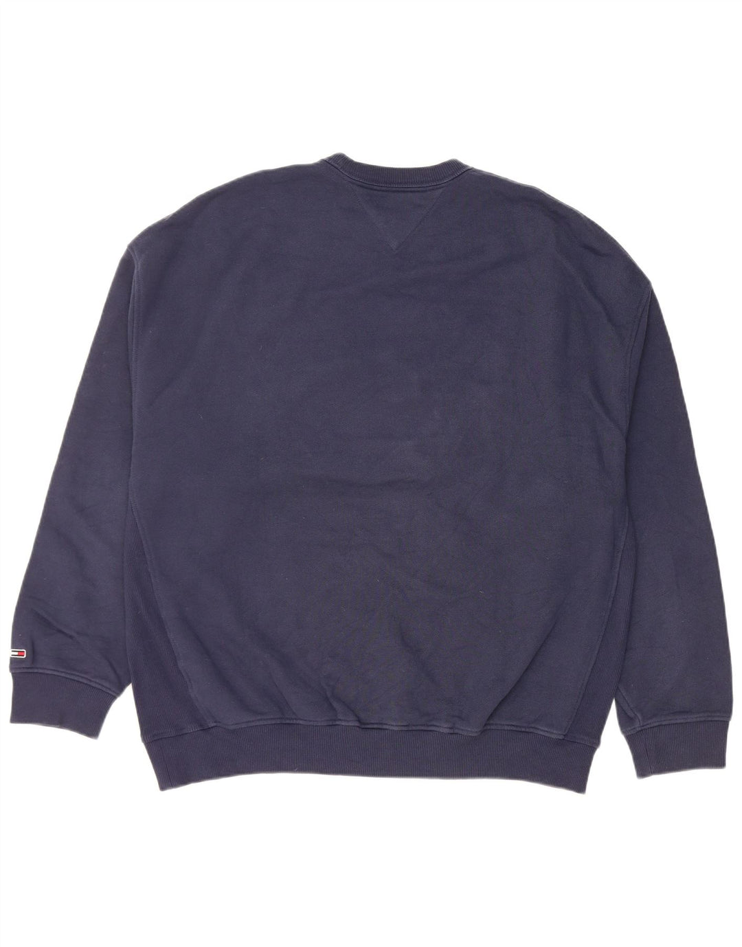 Tommy Hilfiger moletom masculino gráfico relaxado ajuste jumper médio azul marinho