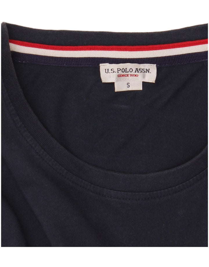 US Polo Assn. Camiseta Masculina Top Pequena Azul Marinho
