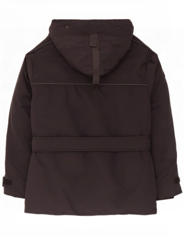 Jaqueta masculina acolchoada com capuz Canadiens UK 36 algodão preto pequeno