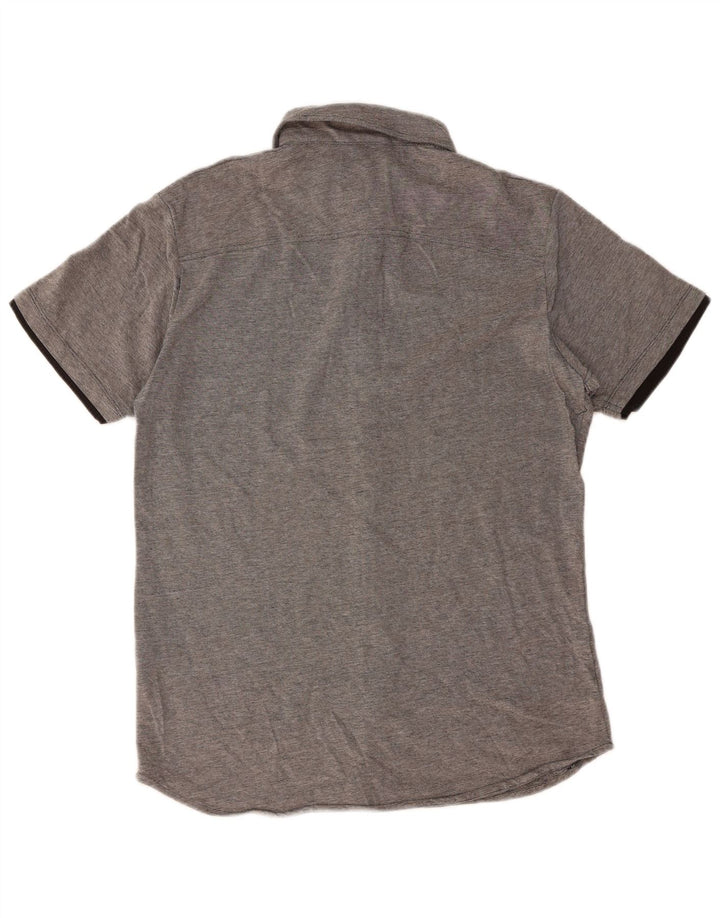 Camisa masculina de manga curta JACK & JONES XL cinza algodão