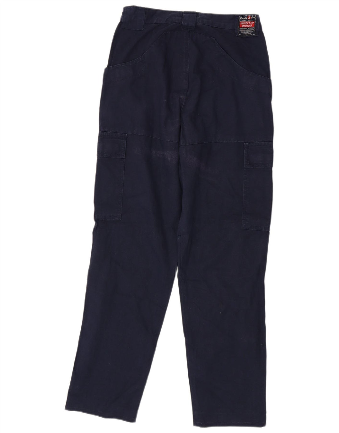 Calça cargo reta masculina Murphy & Nye W29 L29 algodão azul marinho
