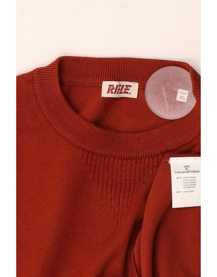 Suéter masculino Rifle com gola redonda XL viscose laranja