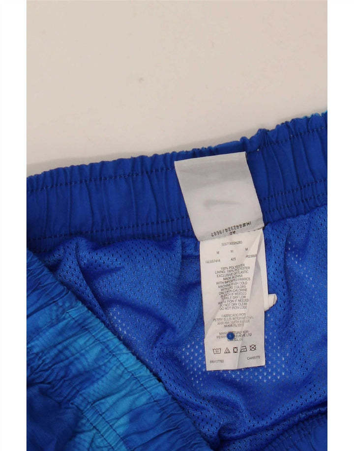 Shorts de natação masculino Nike médio azul tie-dye poliéster