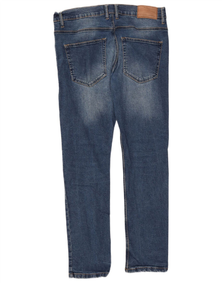 FRENCH CONNECTION Mens Jeans Slim W34 L30 Azul Algodão