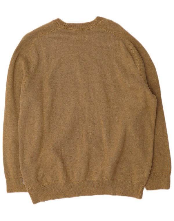 Suéter masculino Superdry com gola canoa 2XL algodão cáqui