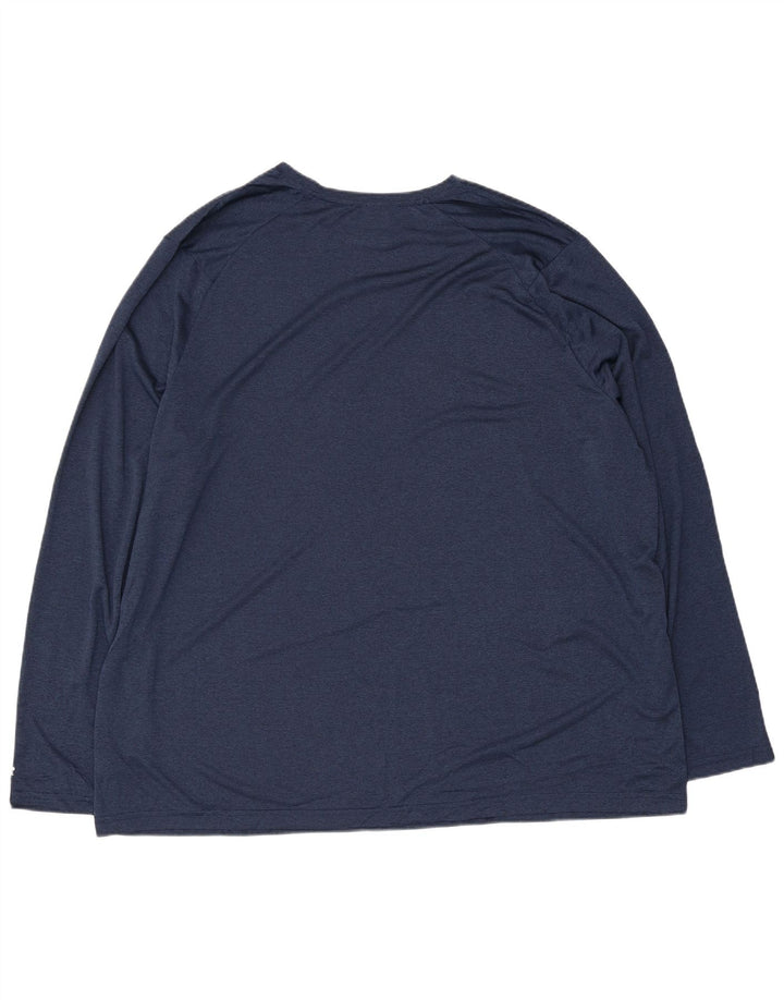 Russell Athletic Mens Top Manga Longa 3XL Poliéster Azul Marinho