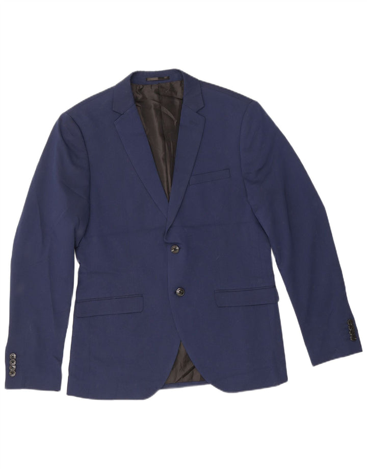 Jaqueta blazer masculina super slim de 2 botões Jack & Jones IT 50 grande azul marinho
