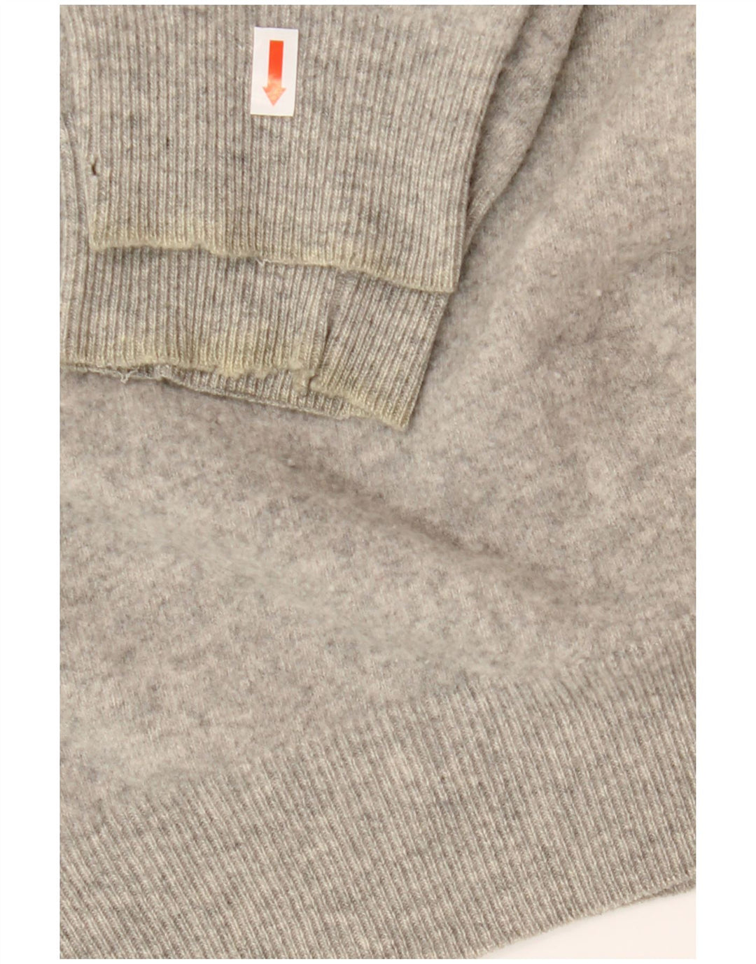 Suéter feminino Gant com decote em V Reino Unido 18 XL lã cinza