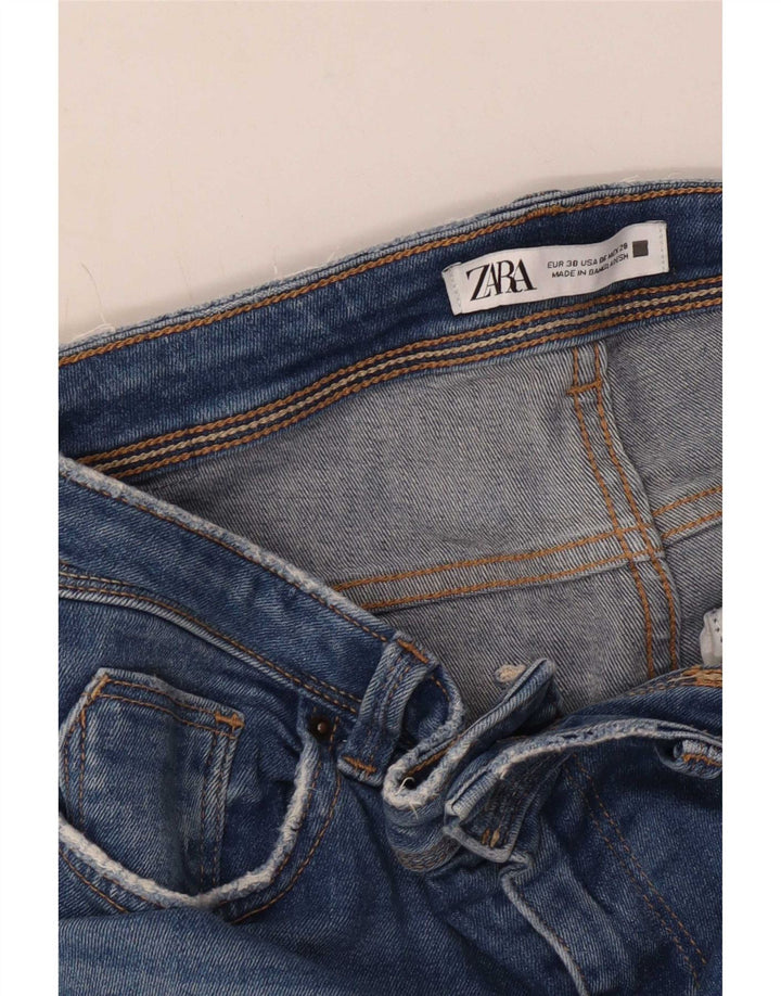 Zara Jeans Slim Feminino EU 38 Pequeno W28 L27 Azul