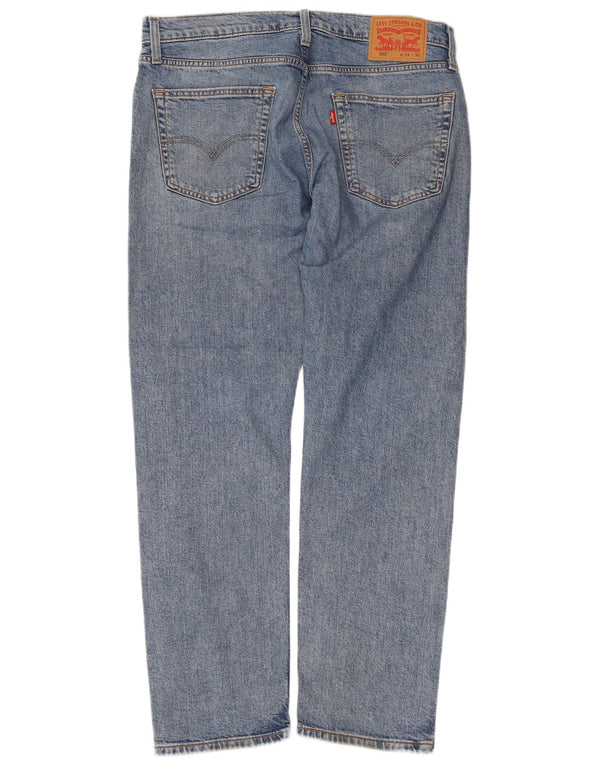 Levi's Masculino 502 Tapered Jeans W33 L32 Azul Algodão