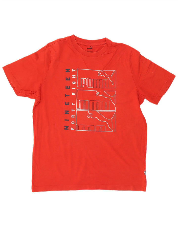 Puma Camiseta Masculina Graphic Top Grande Vermelho