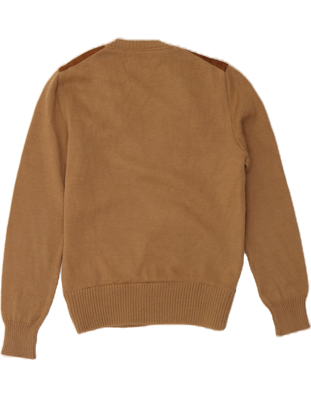 MCGREGOR Womens V-Neck Jumper Sweater UK 14 Medium Brown Wool Vintage McGregor and Second-Hand McGregor from Messina Hembry 