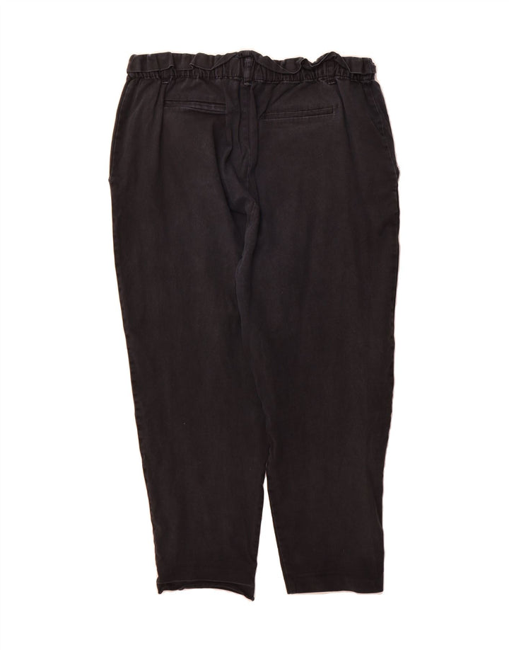 ZARA Womens Slim Chino Trousers 2XL W38 L25 Black Vintage Zara and Second-Hand Zara from Messina Hembry 