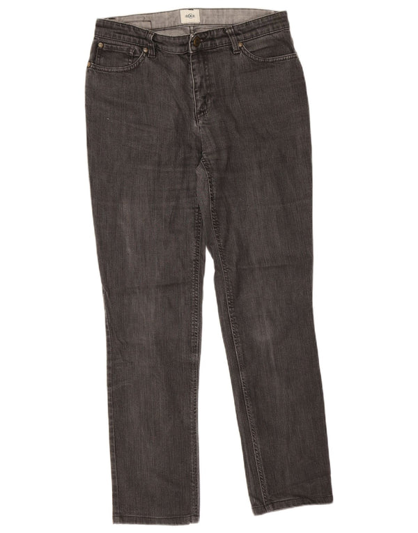 Calça jeans reta feminina Cerruti 1881 W30 L29 algodão cinza
