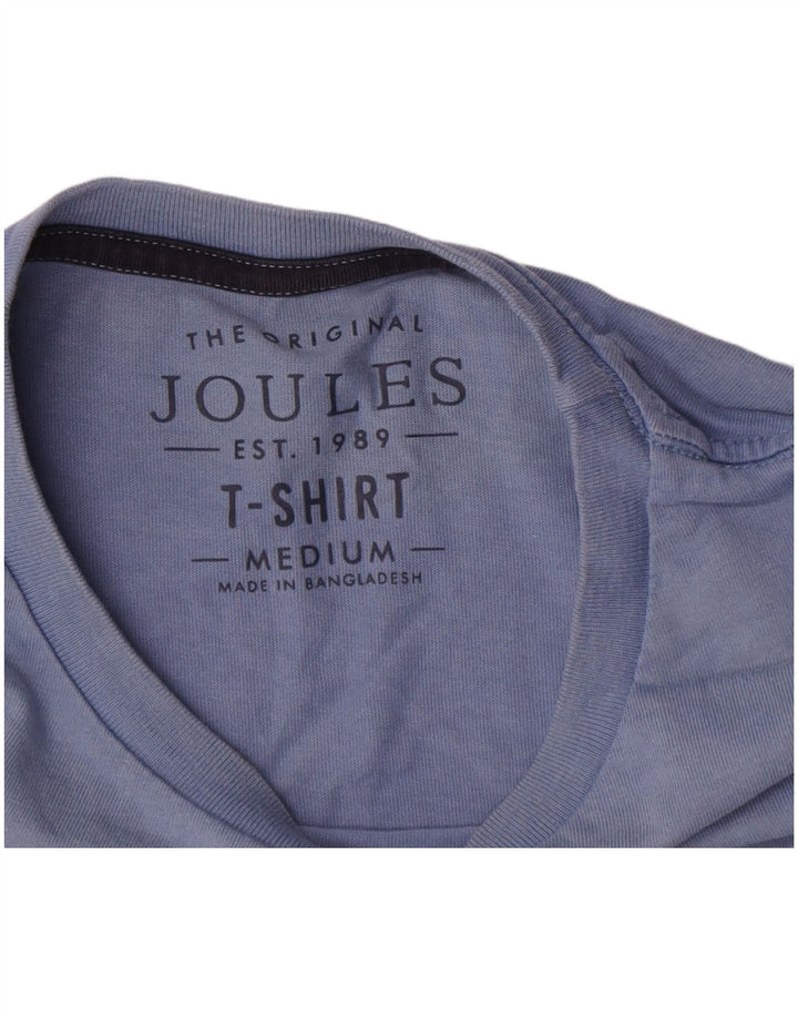 Joules Camiseta masculina gráfica Top médio algodão azul