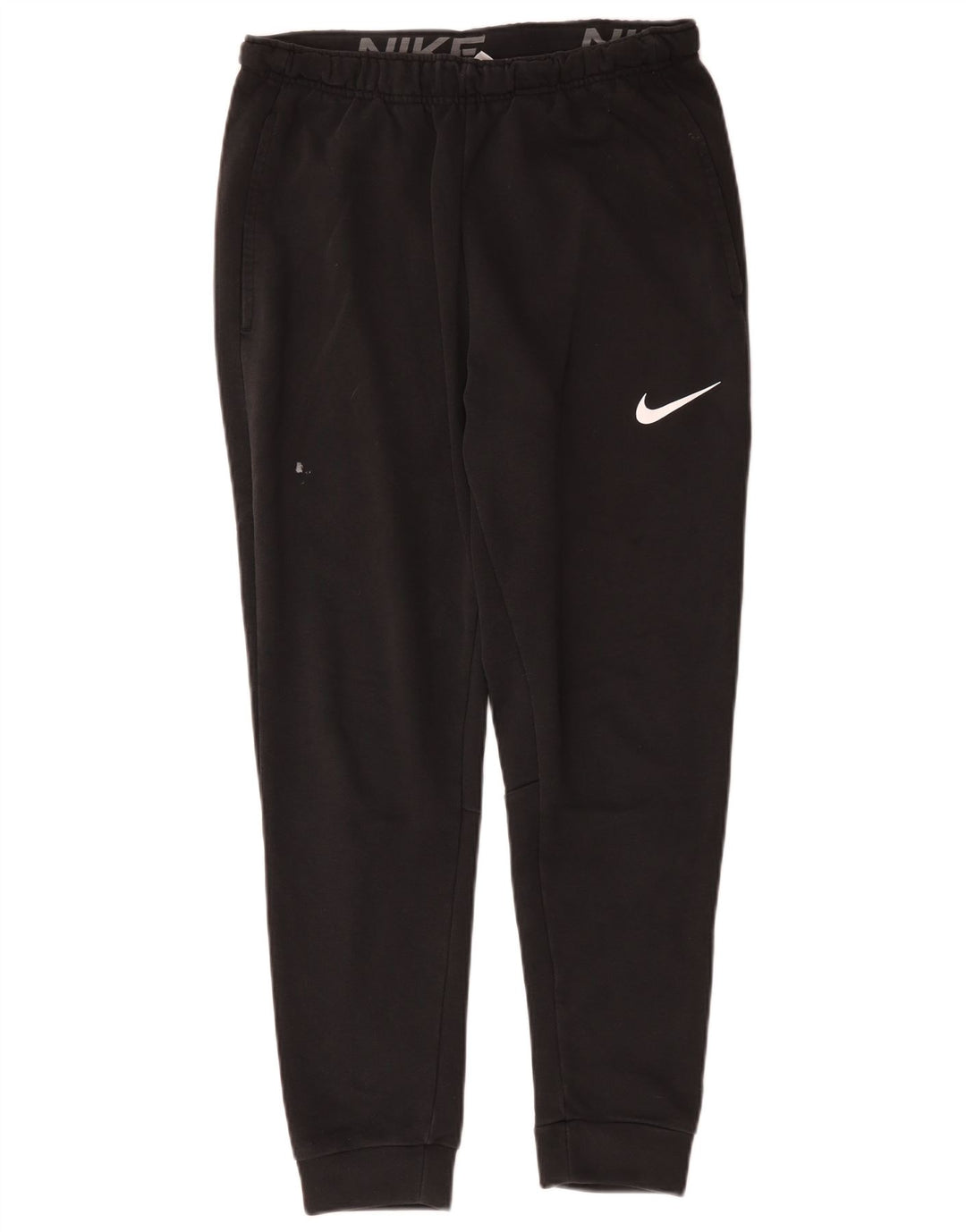 Nike Mens Dri Fit Calças de treino Joggers Médio Algodão Preto