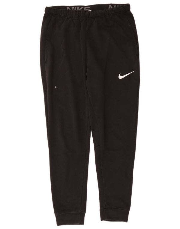 Nike Mens Dri Fit Calças de treino Joggers Médio Algodão Preto