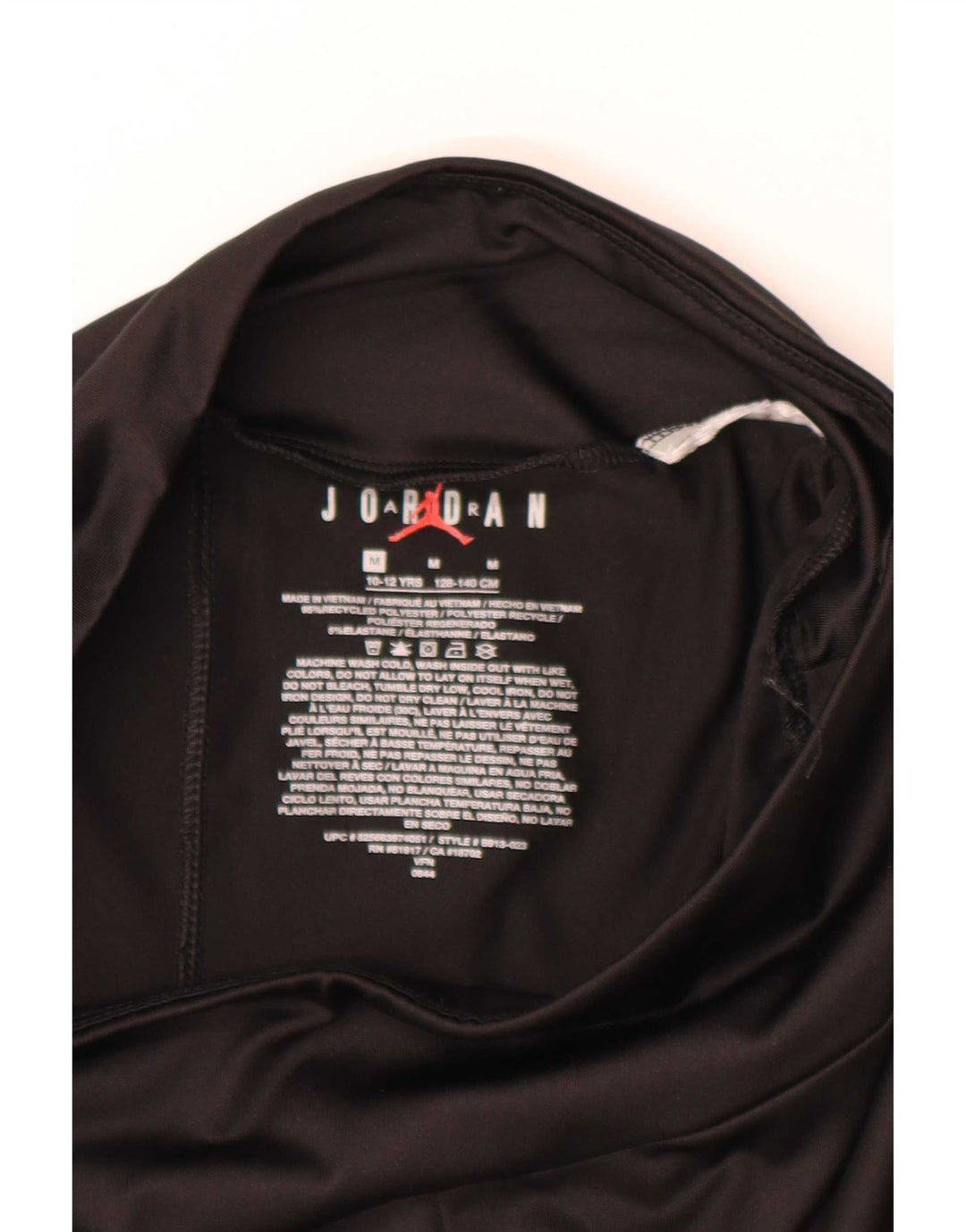 Leggings estampadas Jordan para meninas 10-11 anos poliéster preto médio
