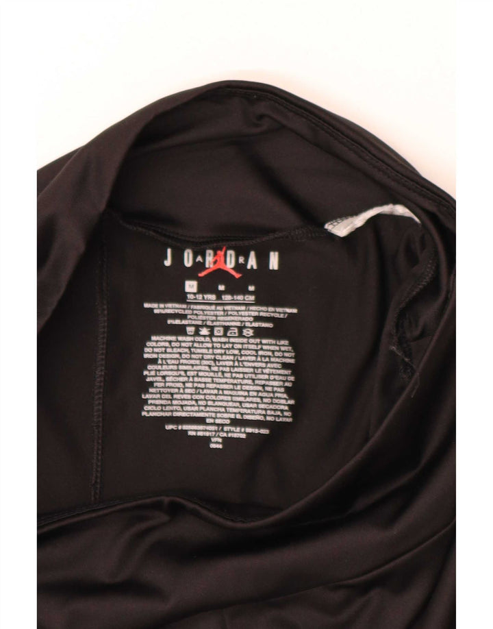 Leggings estampadas Jordan para meninas 10-11 anos poliéster preto médio