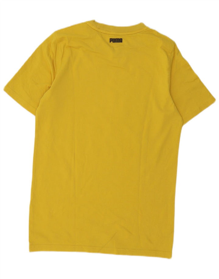 Puma Masculino Don't Flinch Regular Graphic Camiseta Top Pequeno Amarelo