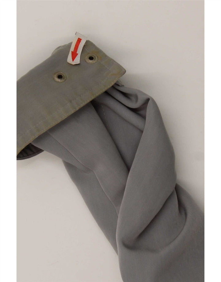 Jaqueta bomber masculina vintage com ajuste fraco Reino Unido 38 poliéster cinza médio